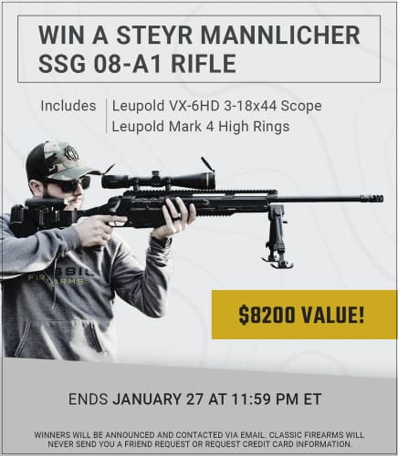 Steyr Mannlicher SSG 08-A1 .308Win Rifle + Leupold Scope Giveaway