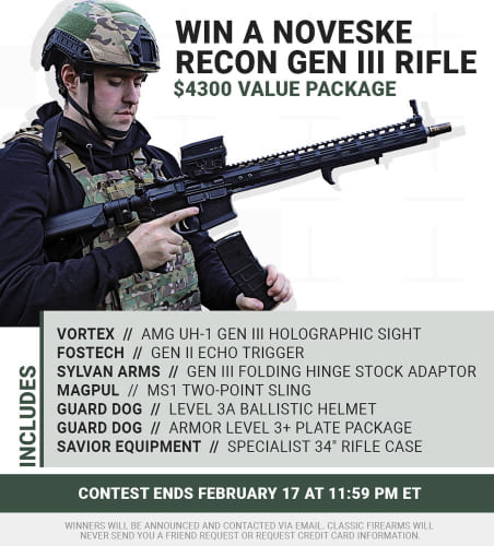 Noveske Recon Gen III Rifle, Vortex AMG UH-1 Optic + Armor Package Giveaway