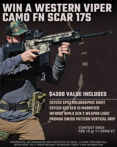 Western Viper Camo FN SCAR 17S Rifle + EoTech XPS2 Sight Giveaway