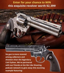 Custom Engraved Colt Python Revolver Giveaway